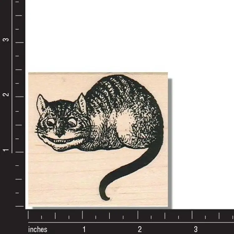 Cheshire Cat from Alice In Wonderland Rubber Stamp