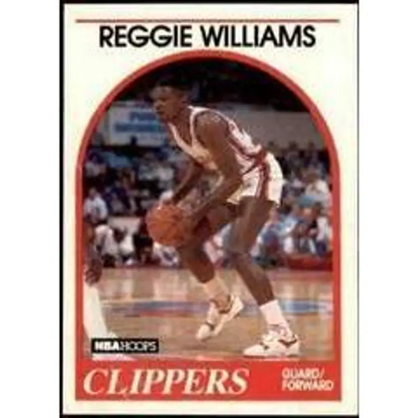 Reggie Williams #128 1989 Hoops Rookie Card