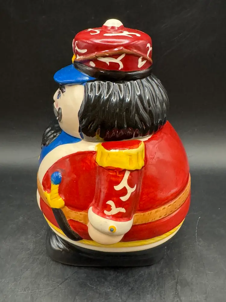 Gibson Everyday 2011 Holiday Nutcracker Ceramic Cookie Jar 8"