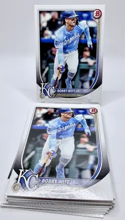 Bobby Witt Jr 2025 Bowman Card #7 Lot X 20 Kansas City Royals