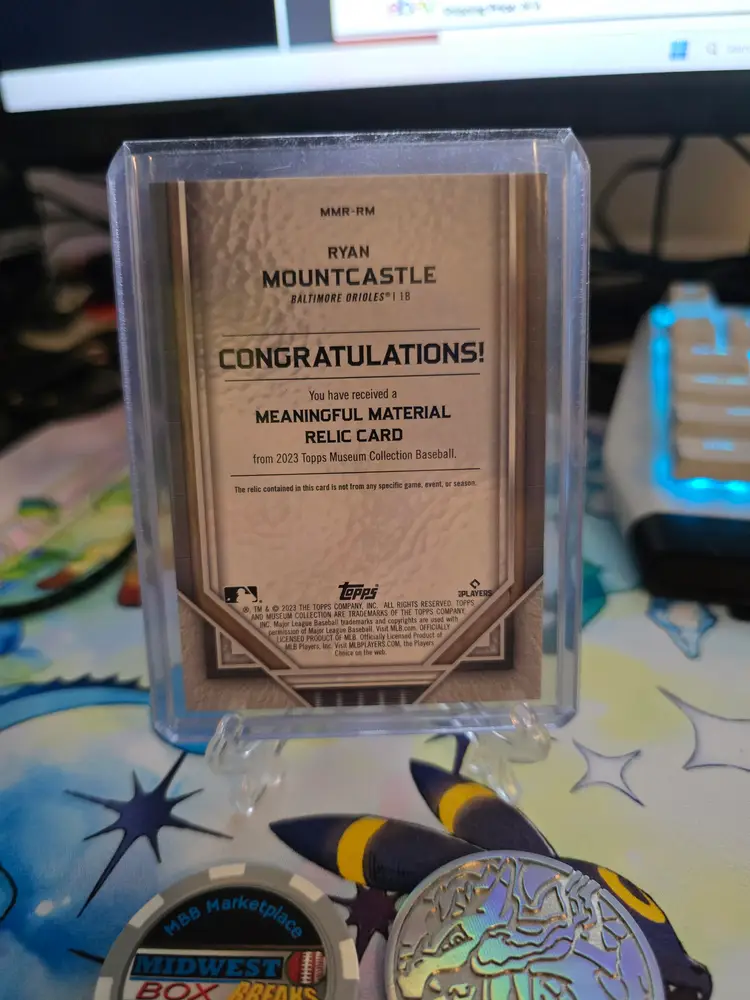 2023 Topps Ryan Mountcastle Museum Collection Meaningful Material 6/10