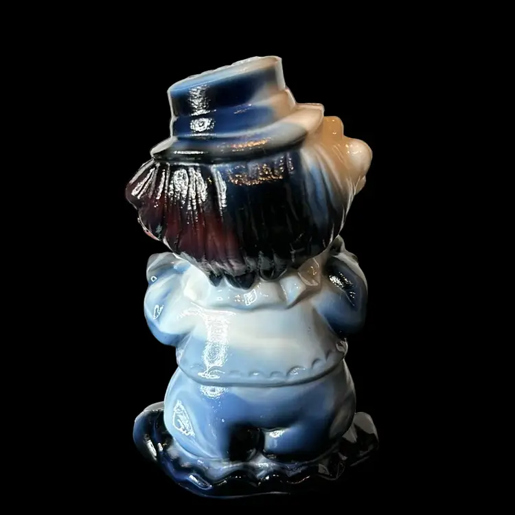 Vintage Mosser Slag Glass Fiddler Clown - Bugsy