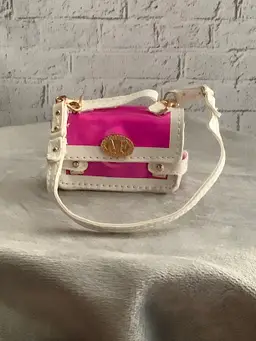 Hot Pink and White Minibrand bag