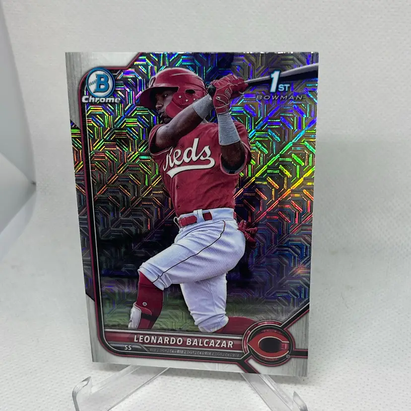 Leonardo Balcazar 2022 Bowman Chrome Prospects Mojo Refractor 1st