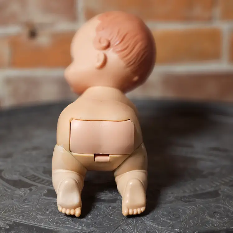Vintage Playmates Baby Crawl Away Crawling Doll Toy 80’s Non Working