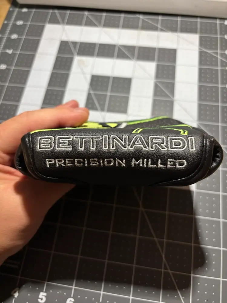 Bettinardi Black & Neon Yellow HEX B Mallet Putter Headcover. BB Series
