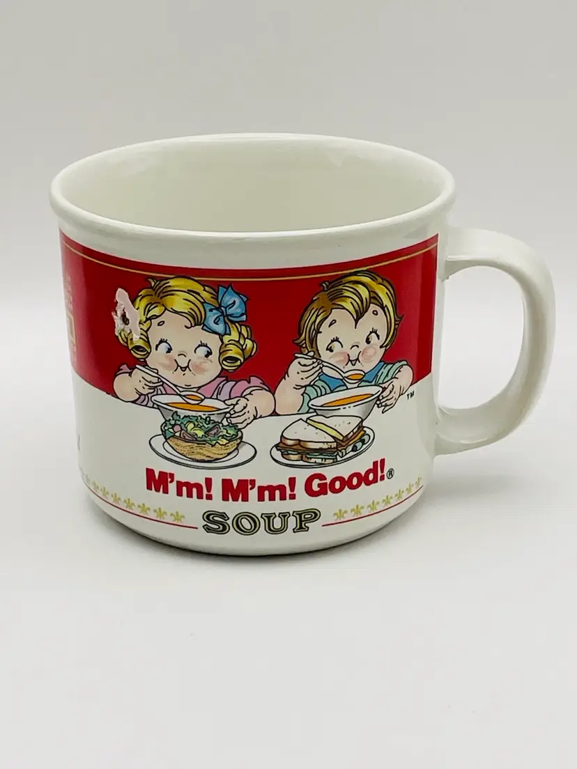 Vintage, 1989, Campbell’s Soup Mug, Campbell Kids, M’m! M’m! Good! Soup, Made in Korea