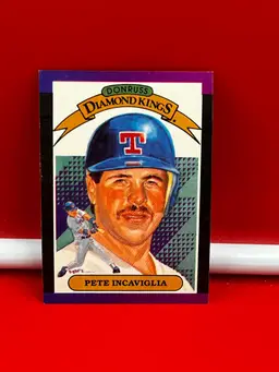 1988 Donruss Collector Baseball Trading Card Diamond Kings #3 Pete Incaviglia