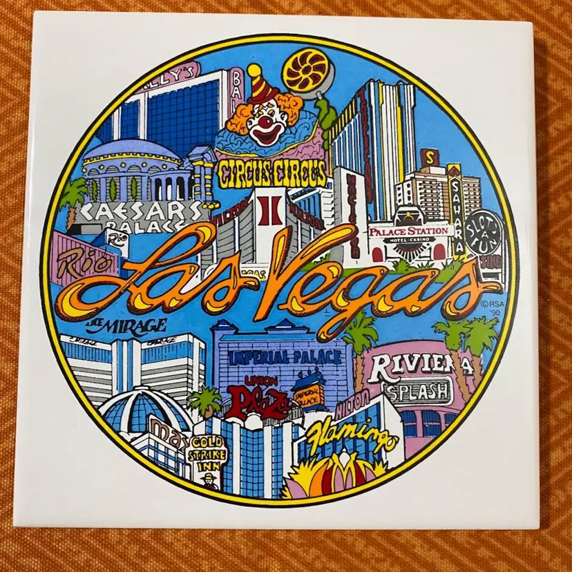 Rad Las Vegas Wall Trivet