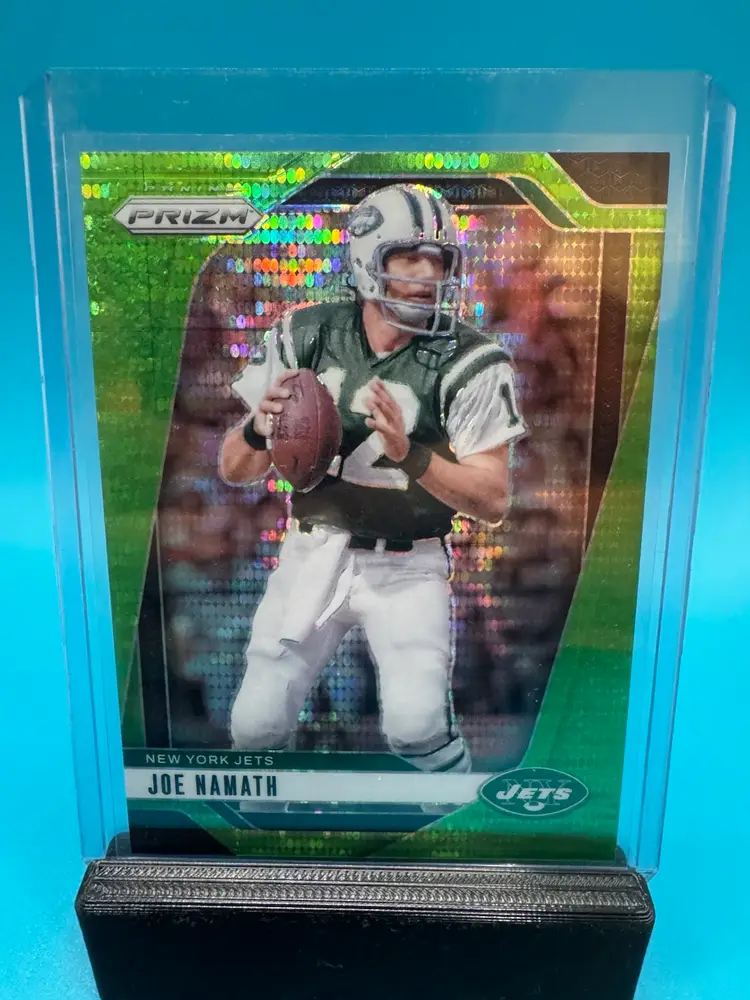 Joe Namath Prizm Neon Green Pulsar New York Jets