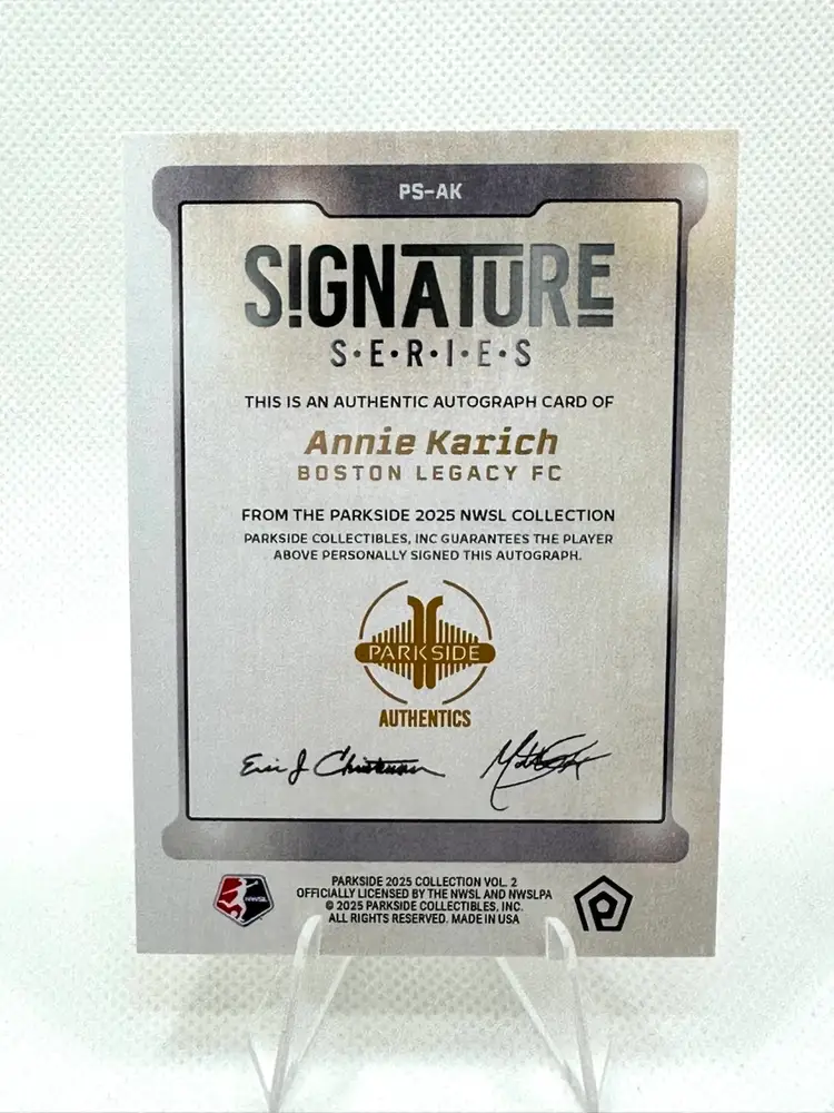 Annie Karich RC Auto 2025 Parkside Vol 2 Boston Legacy