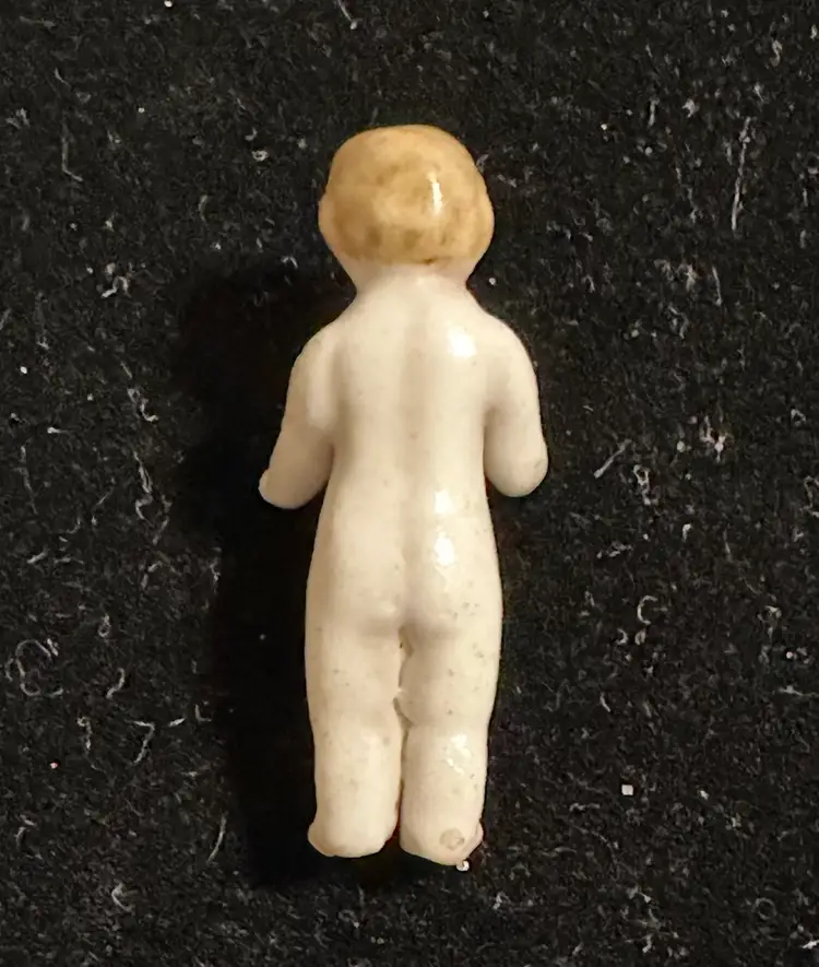 Tiny Antique German Frozen Charlotte Doll 1”