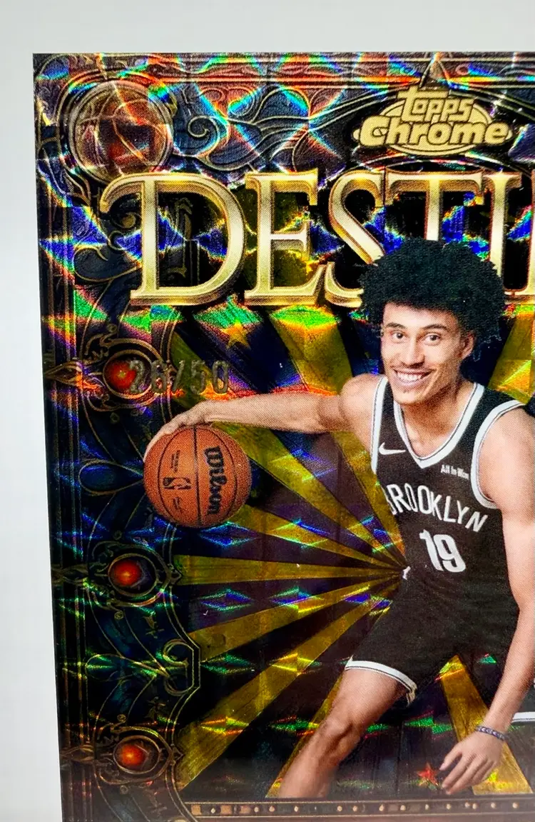 Nolan Traore 2025-26 Topps Chrome Destiny RC Gold Refractor Rookie /50 Nets RC