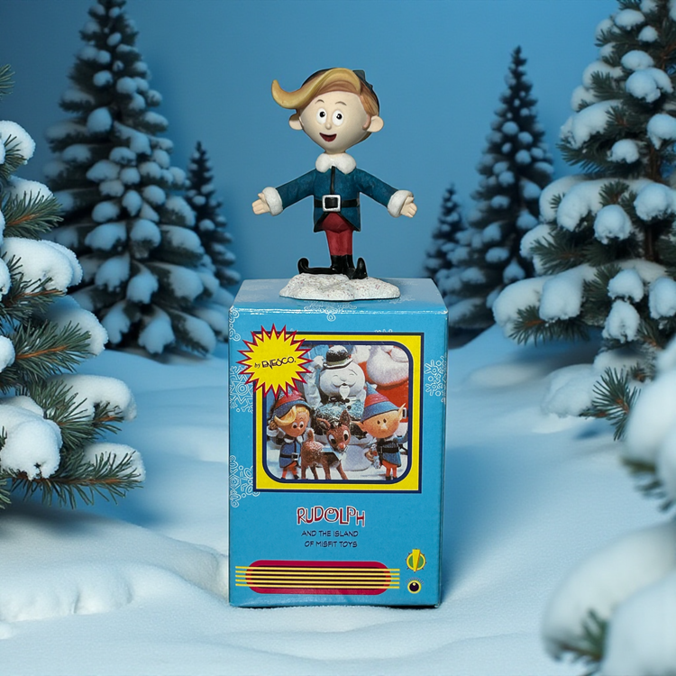 Enesco Rudolph & the Island Misfit Toys Mini Figurine Hermie w/Box