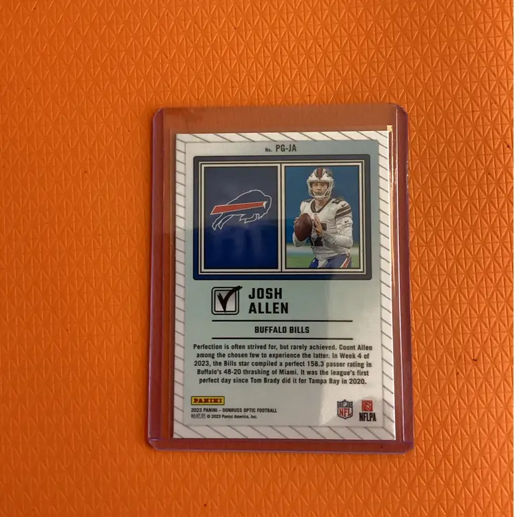 2023 Panini Donruss Optic Football Josh Allen Passing Grade Buffalo Bills #PG-JA