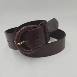 BANANA REPUBLIC Womens Italian Leather Belt Brown Classic Fits 29-33" Size 32