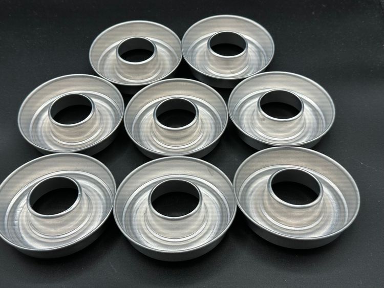Lot If 8 Aluminum Jello Molds