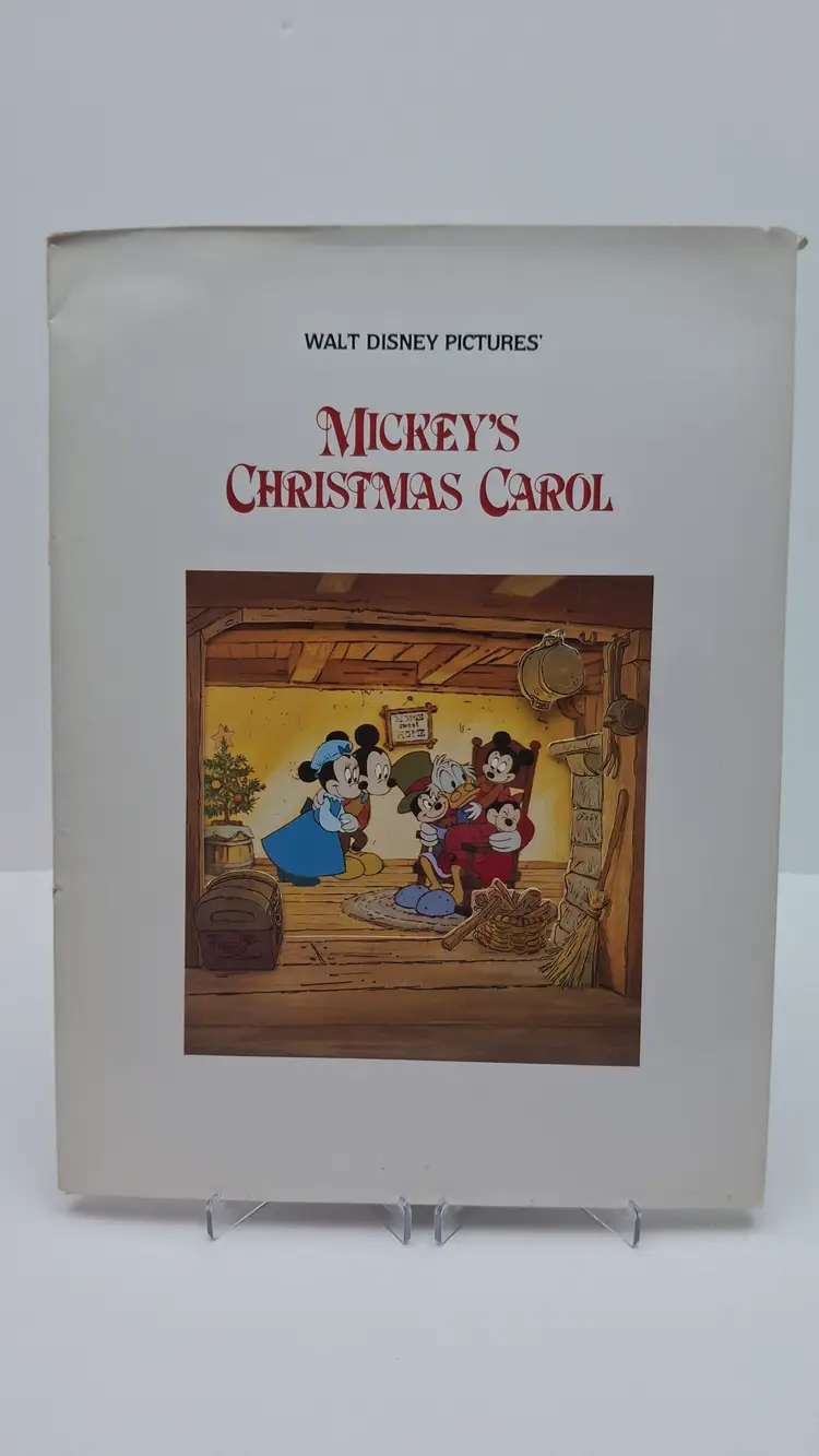 1983 Walt Disney Pictures Mickey’s Christmas Carol Original Press Kit – Complete w/ 9 Photos & Production Notes