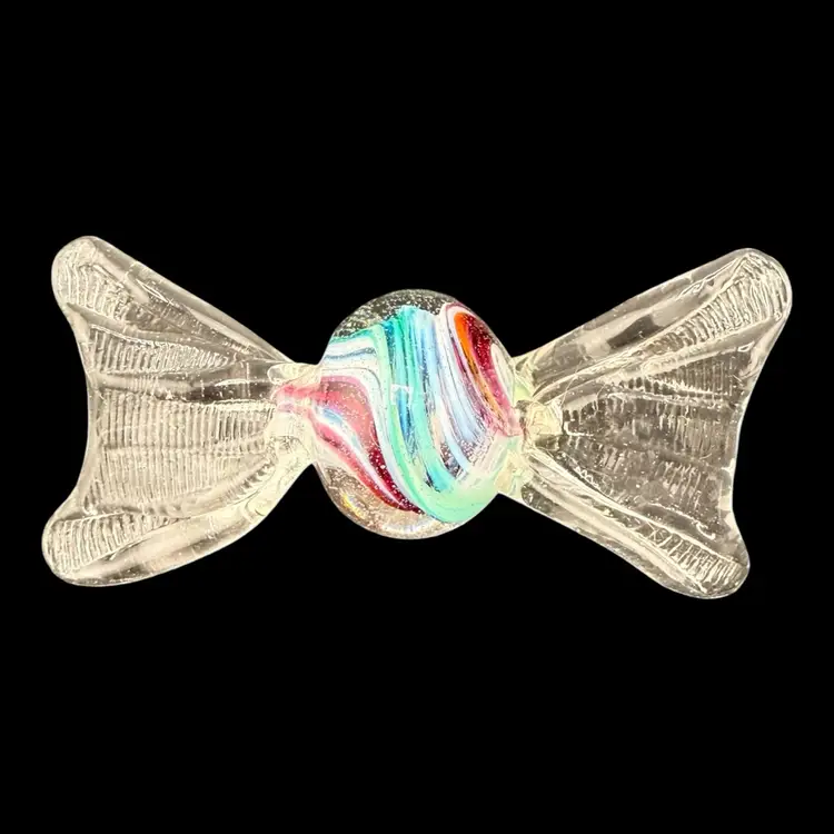 Murano Glass Candy Colorful Swirls 3”