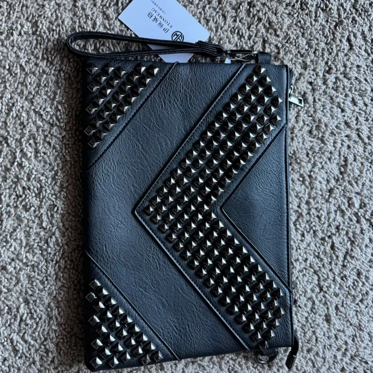 Extra Large Studded Wristlet