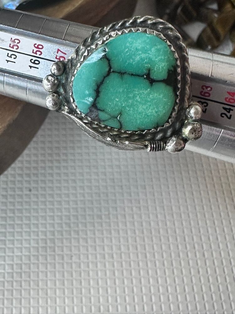 Turquoise Ring TestedSterling Silver Ring Size 9