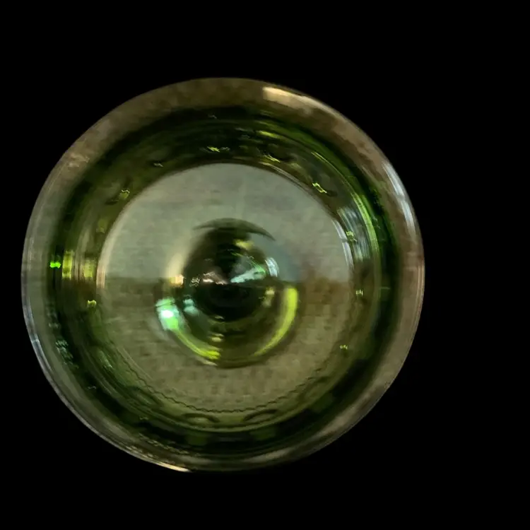 Indiana Glass Olive Green King Crown Compote 5 X 5 1/4 Inches