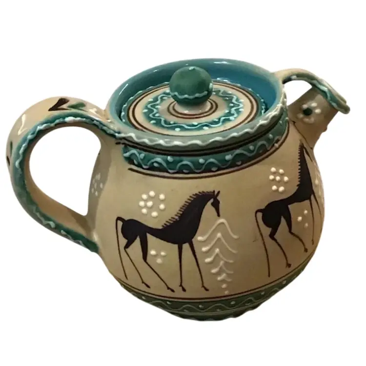 Artigiana Deruta ARS CERAMIC pot with spout and lid