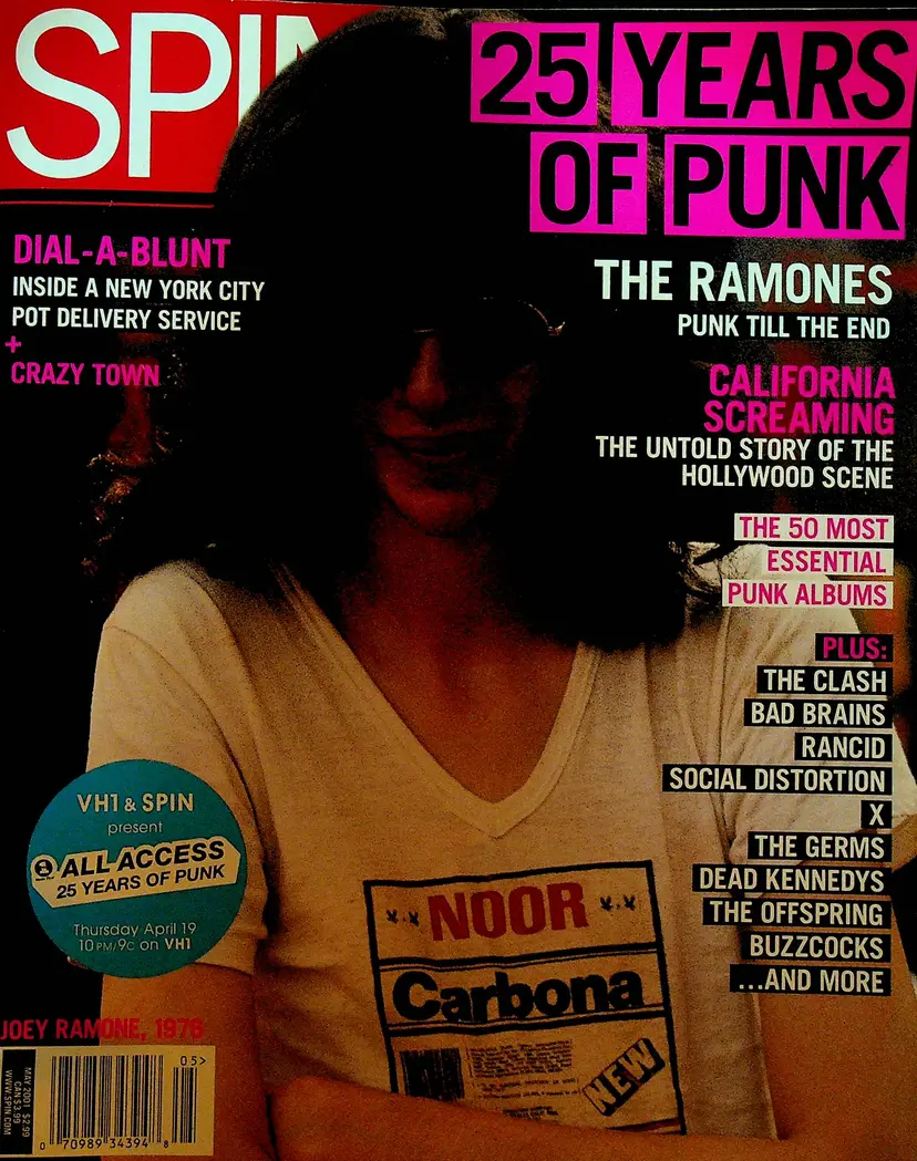 Spin Magazine 25 Years of Punk Joey Ramone The Ramones