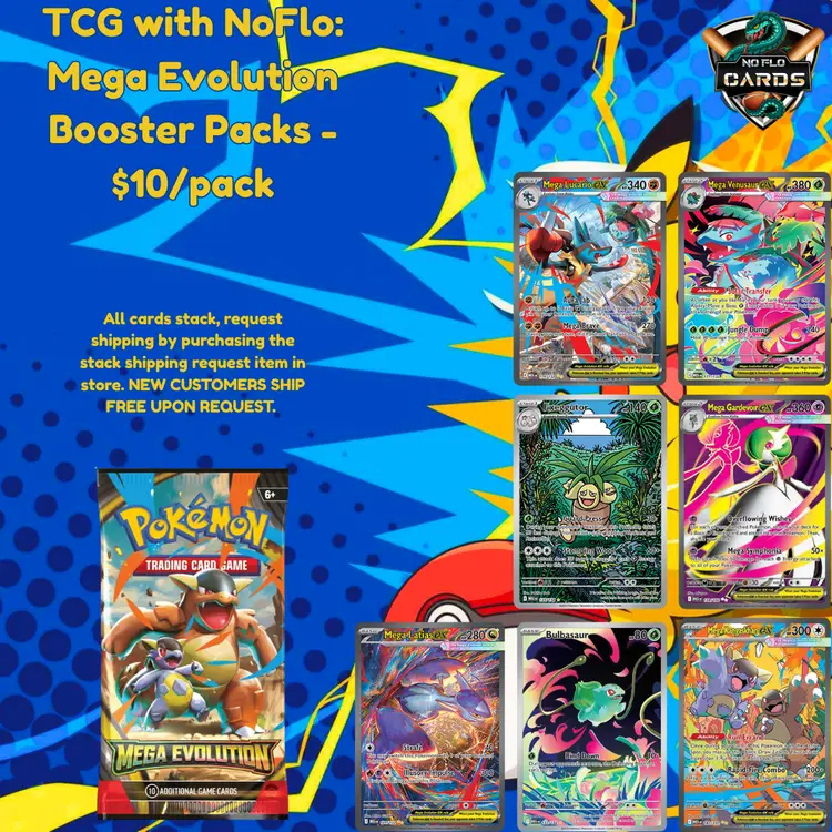 TCG with NoFlo: Mega Evolution Booster Packs