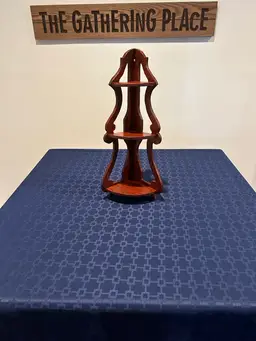 Vintage Wood Corner Shelf 20 X 8.5 Inches