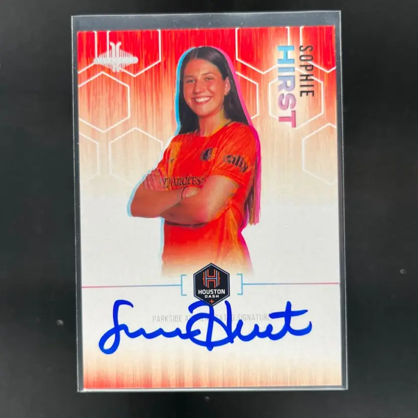 Sophie Hirst 2023 Parkside NWSL Vol 2 Red Hex Signature Series Autograph 94/99 Soccer Card