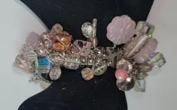 #3 Pink Lemonade Art Glass Bracelet