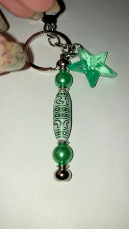 UV Reactive Purse Charm Or Keychain Clip! Handmade By Me!