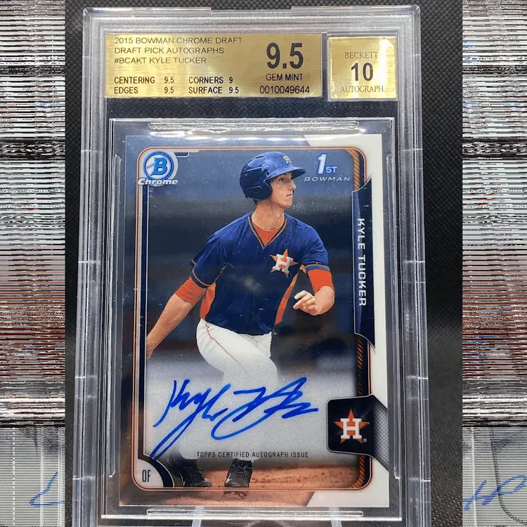 2015 Bowman Chrome Draft Kyle Tucker bcakt 1st BGS 9.5