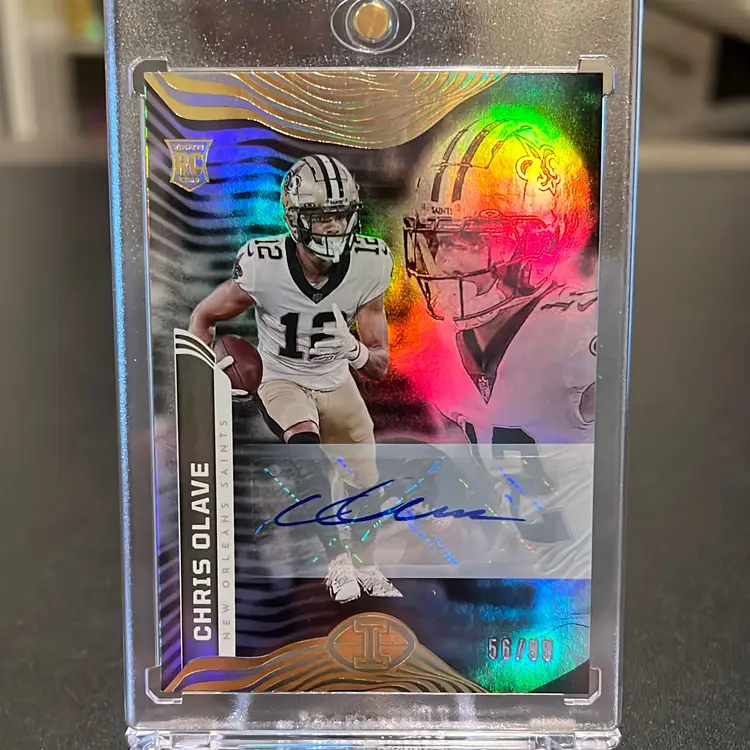 2022 Illusions Chris Olave 56/99 RC Auto New Orleans Saints