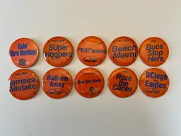 Vintage Syracuse Orange Men's 1990s NCAA Basketball Collector's Pins - Set of 10. (#9)