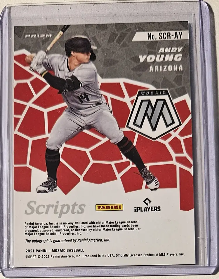 2021 Panini Mosaic Scripts Auto Andy Young
