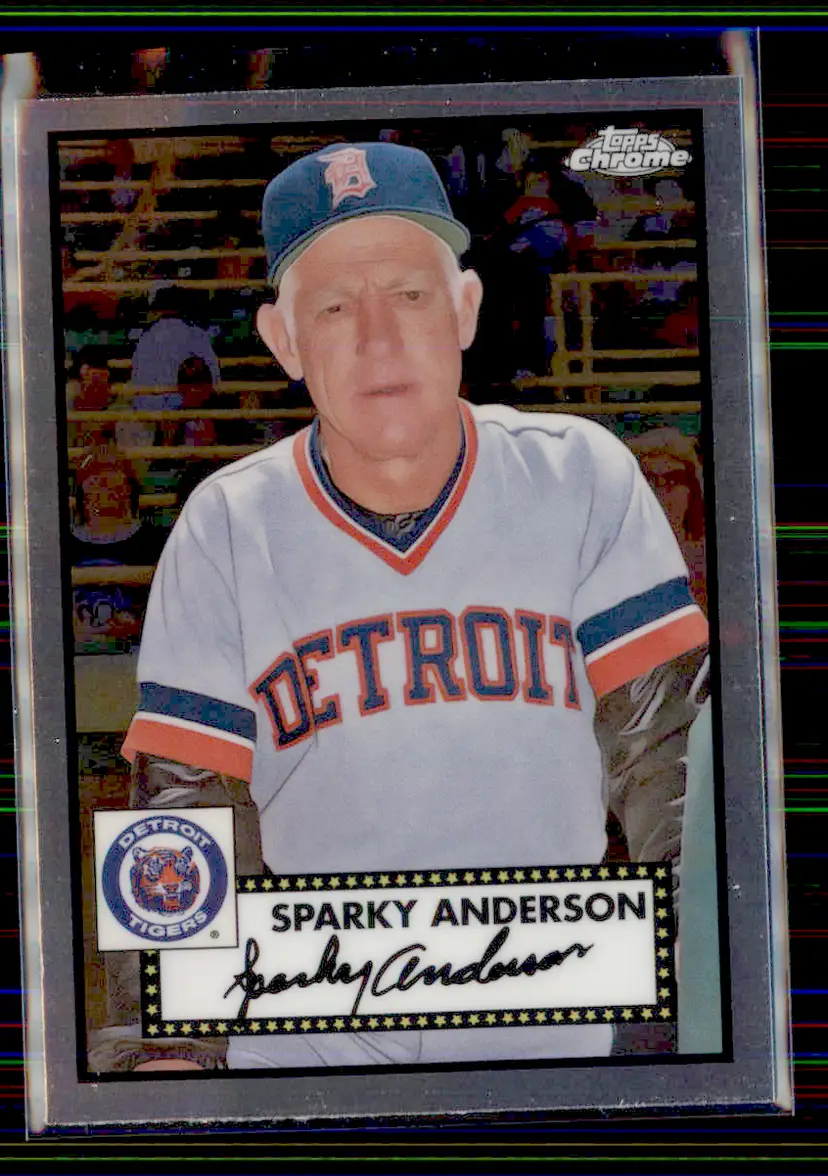 Sparky Anderson 2021 Topps Chrome Platinum Anniversary #625 - Detroit Tigers - (153-323)