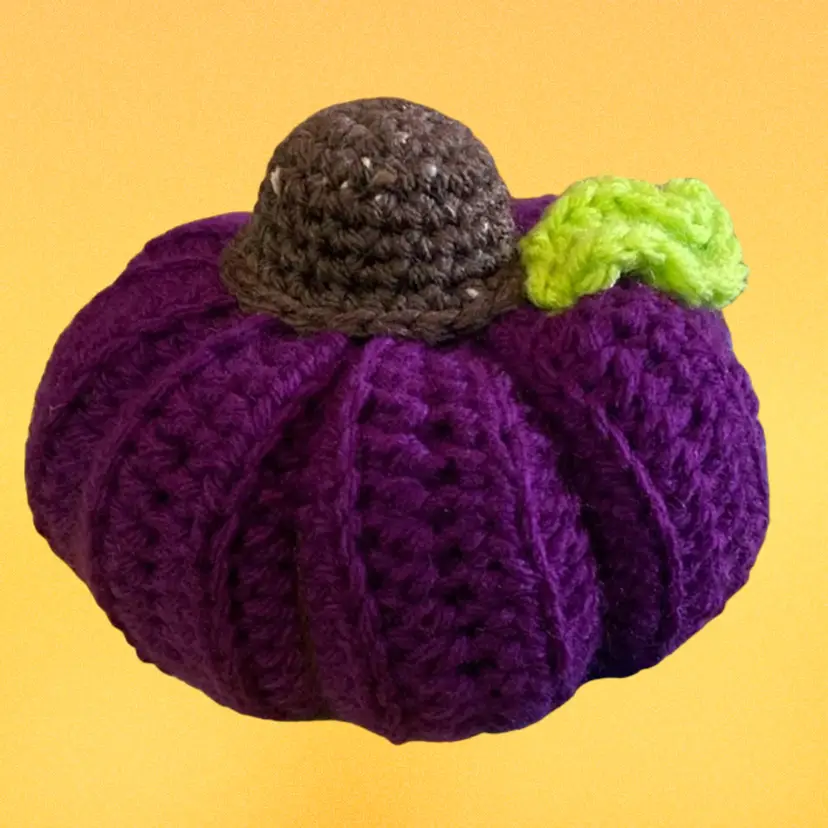 Pumpkin Crochet Plush Fall Halloween Decor Handmade