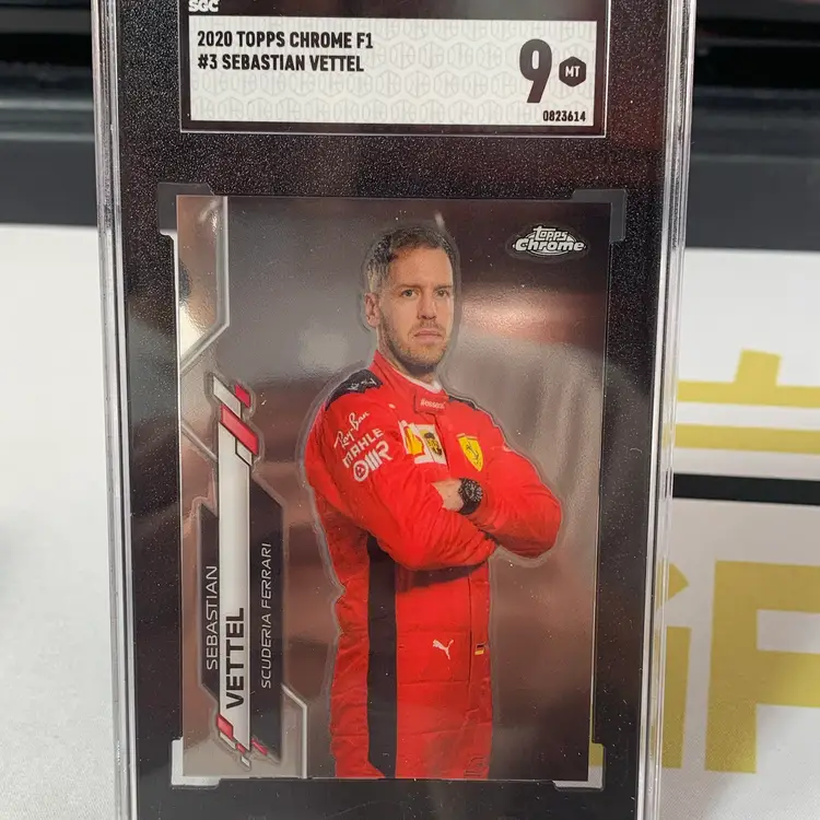 2020 Topps Chrome Sebastian Vettel #3 SGC 9