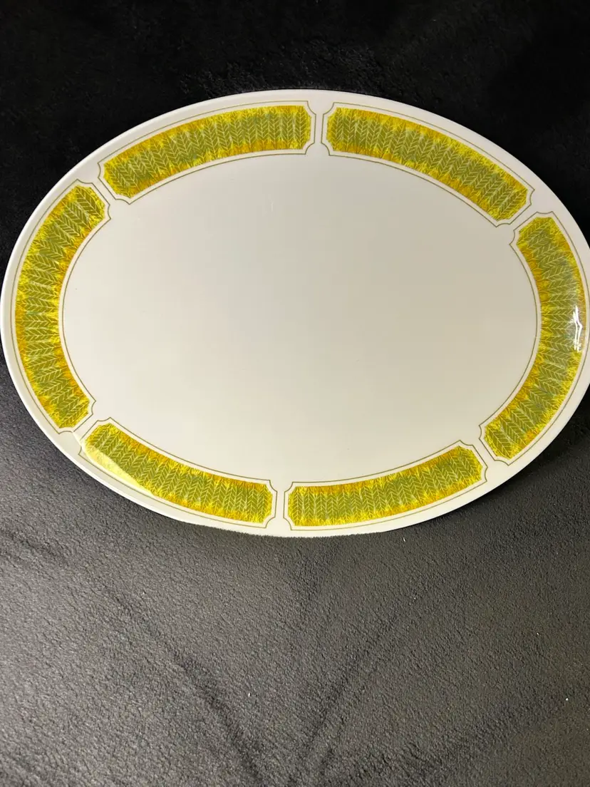 Vintage Franciscan Whitestone Hawaii Interpace Oval Platter 1970 Mid-Century