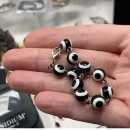 6” Black and White Bracelet