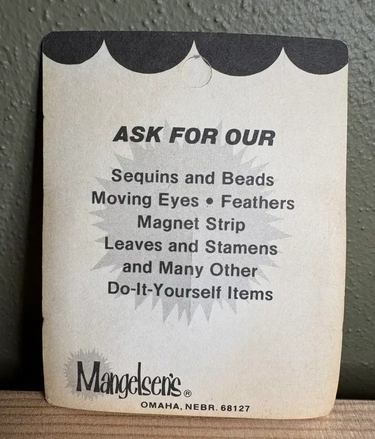 Vintage Mangelsen’s Elf Shoes 1 Pair Black 1.5” Crafting