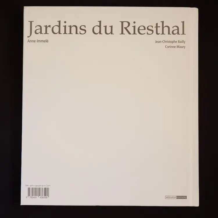 ANNE IMMELÉ Jardins du Riesthal 1ST Edition Charcoal Book Club Signed HC