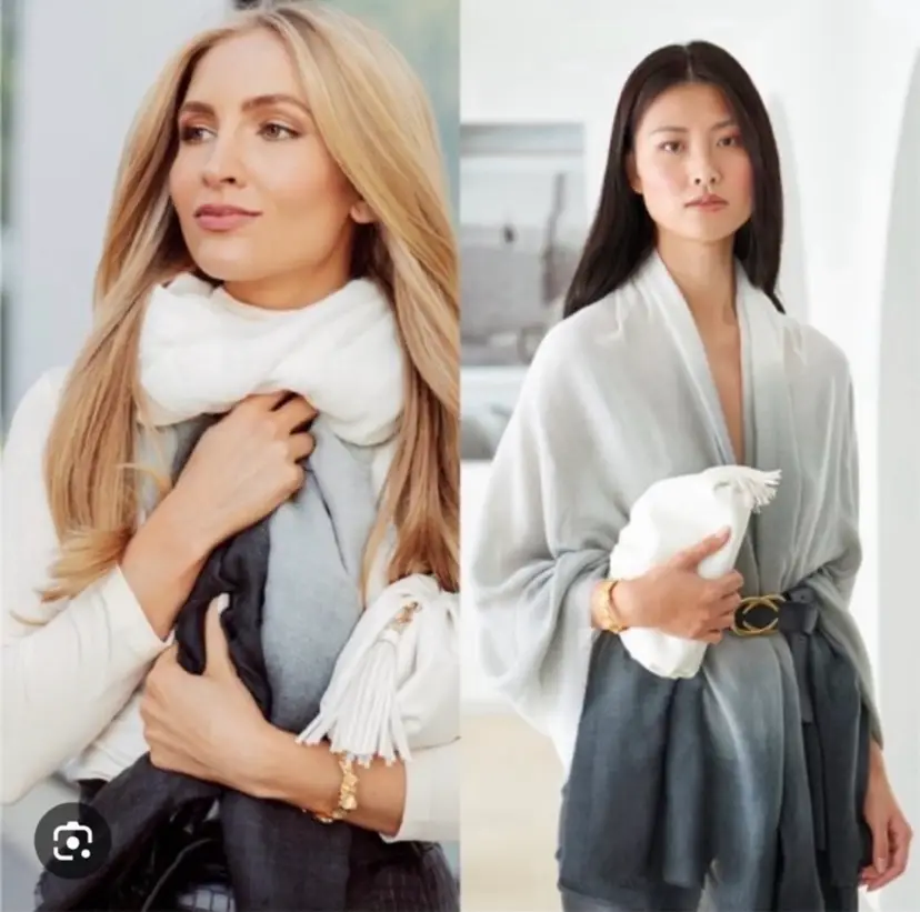 Rachel Zoe x Carly Cushnie Ombre Print Scarf / Wrap New