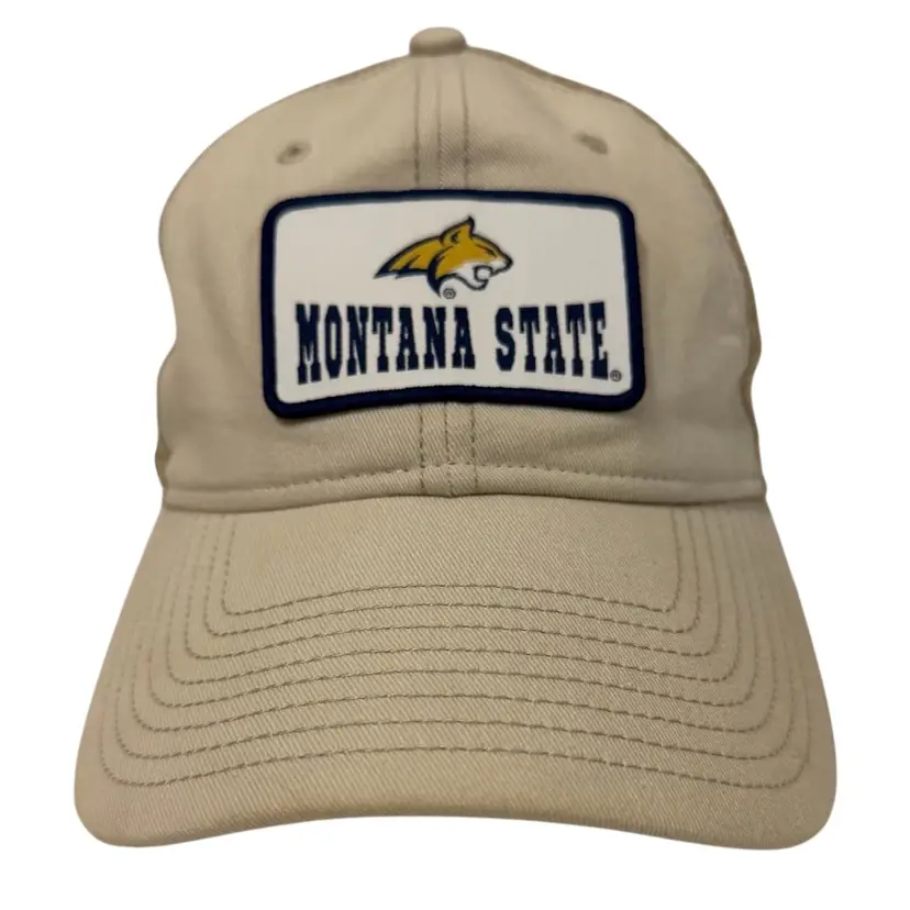 Montana State NCAA Bobcats Beige Trucker Style Unisex Snapback by The Game