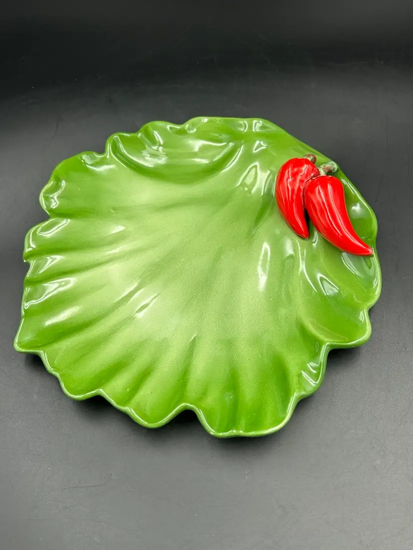 Mid Century Brad Keller California Pottery Chili Pepper Plate