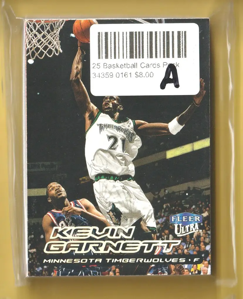 25 Basketball Card Pack A Kevin Garnett Shaquille O'Neal