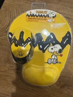 Peanuts Snoopy Wireless Optical Mouse + Stain Resistant Mouse Pad - NEW