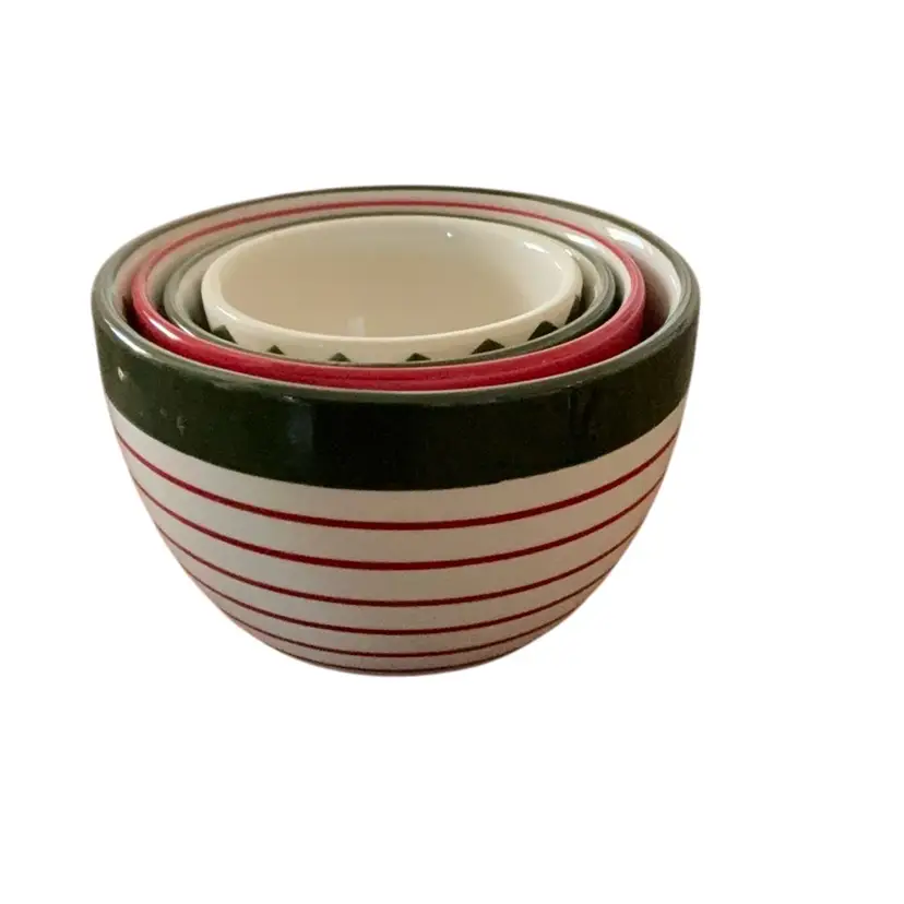 Holiday Time Ceramic Nesting Measuring Cups